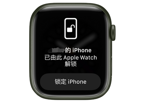 黄山苹果手机维修分享用 AppleWatch 解锁配备面容 ID 的 iPhone方法 