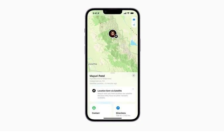 黄山苹果14维修分享iPhone14系列中 FindMy功能通过卫星分享位置方法教程 